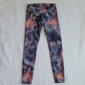 Athleta Colorful Galaxy Print Kids Leggings